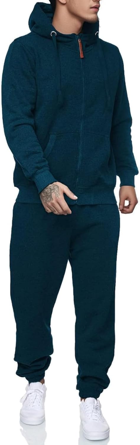 Hoodie Suit for Men 2 Piece Men's Jogging Tracksuit Set