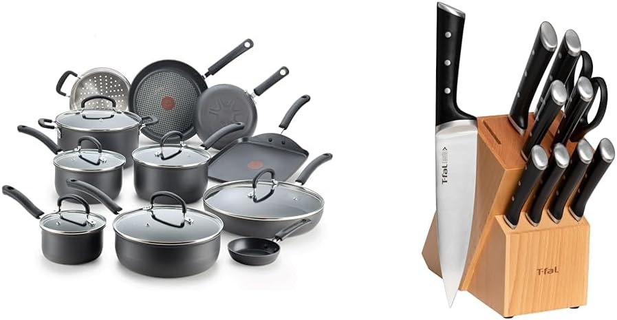 14 Piece Hard Anodized Nonstick Cookware Set Pots Pans Fry Pans and Dutch Oven
