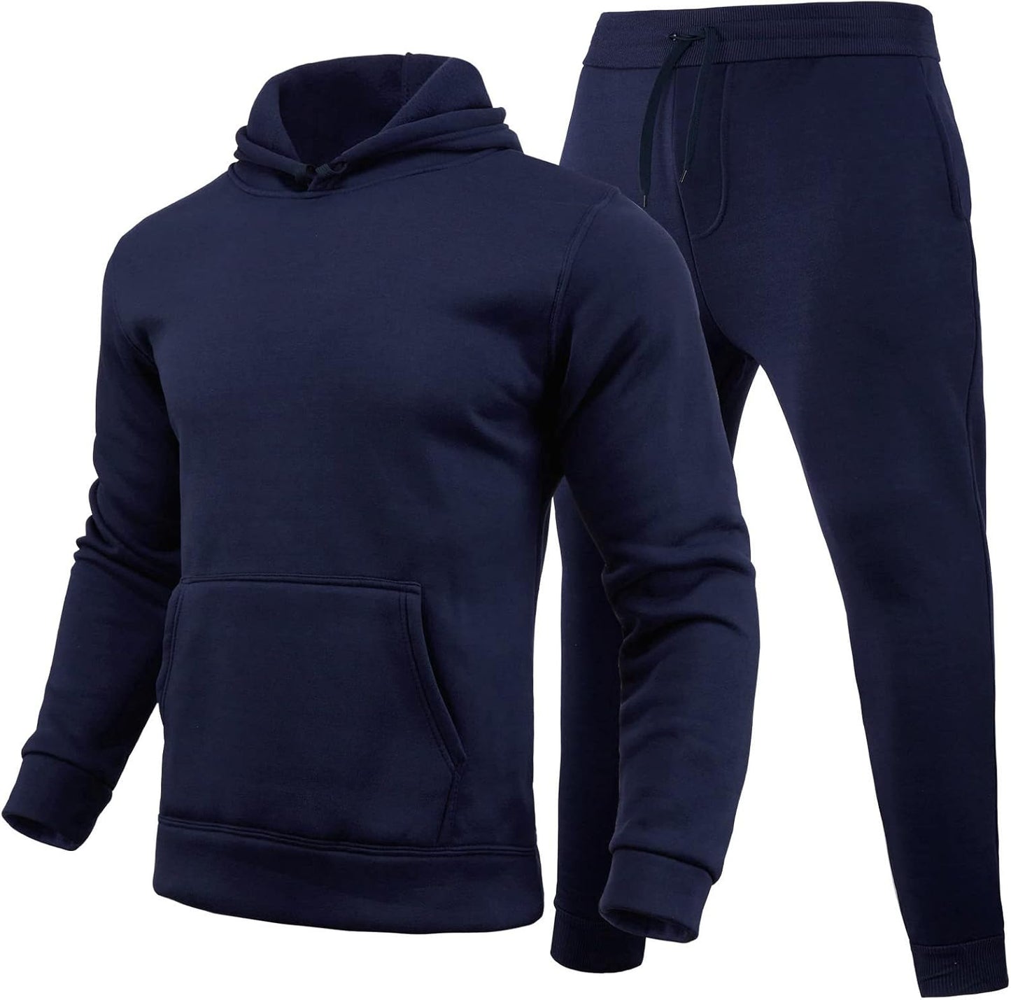 Hooded Sweatshirt 2 Pieces Set Casual Athletic Jogging Clothes
