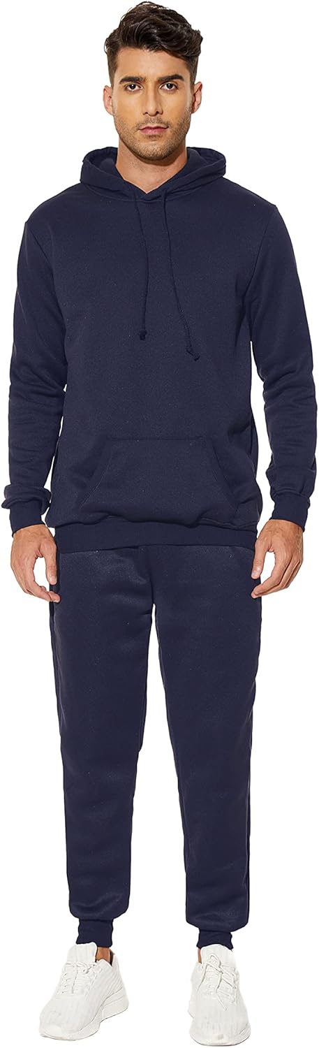 Hooded Sweatshirt 2 Pieces Set Casual Athletic Jogging Clothes