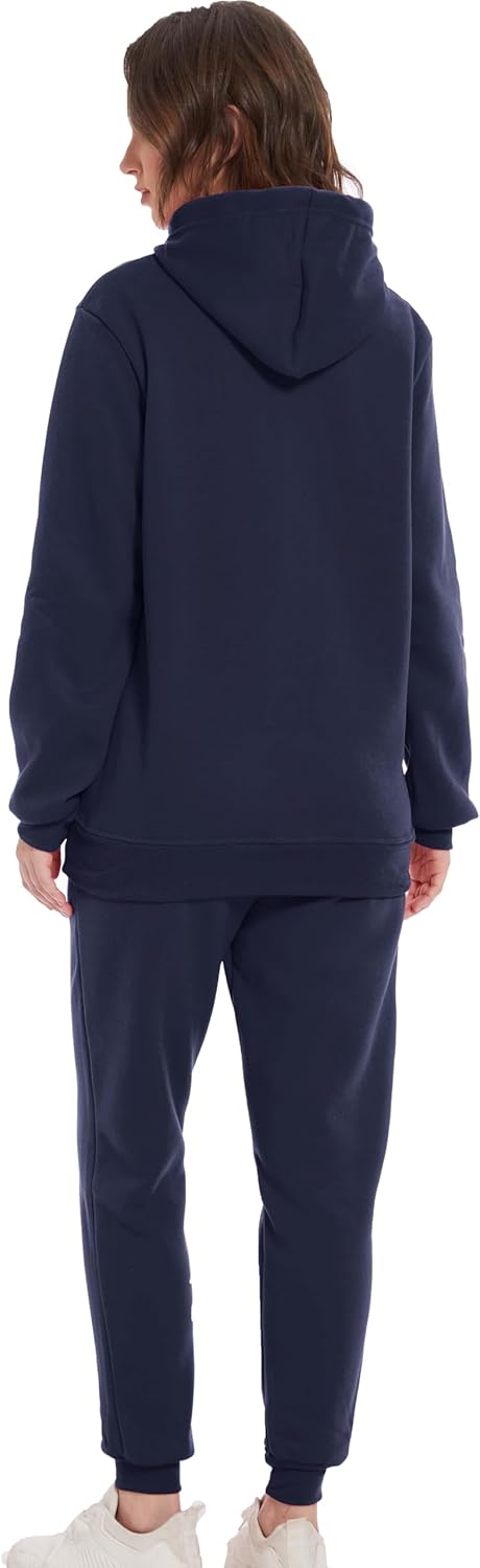 Hooded Sweatshirt 2 Pieces Set Casual Athletic Jogging Clothes