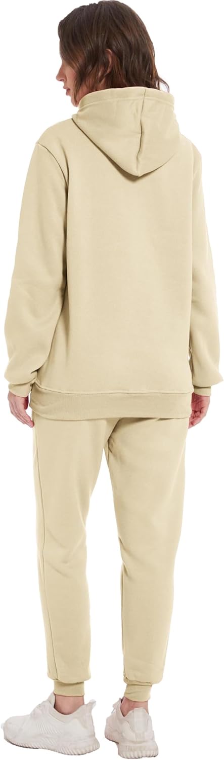 Hooded Sweatshirt 2 Pieces Set Casual Athletic Jogging Clothes