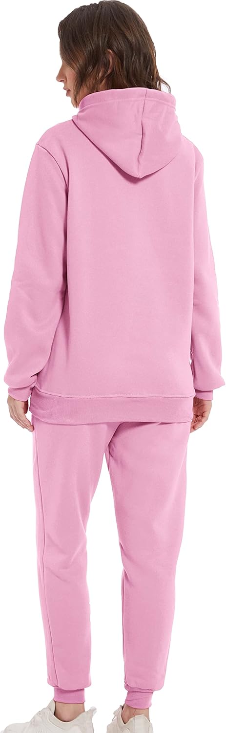 Hooded Sweatshirt 2 Pieces Set Casual Athletic Jogging Clothes