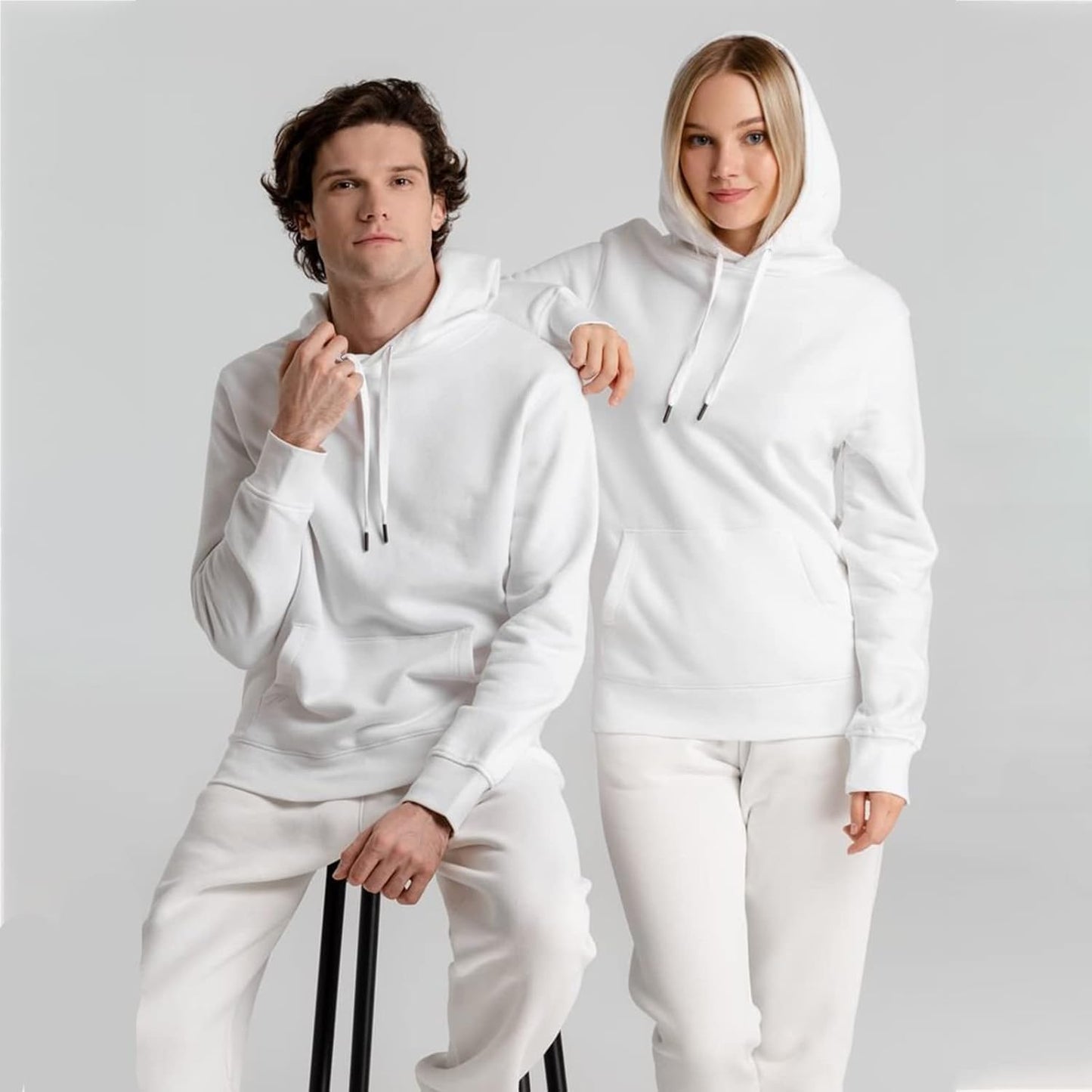 2 Pcs Hoodie Jogger Sweatsuits
