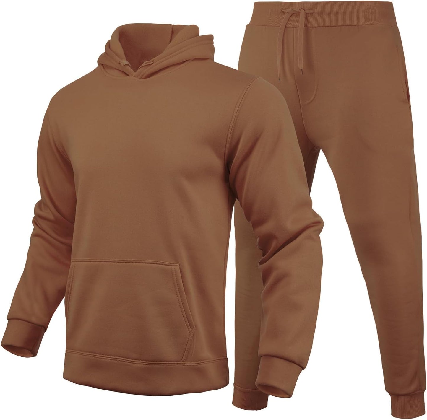 Hooded Sweatshirt 2 Pieces Set Casual Athletic Jogging Clothes