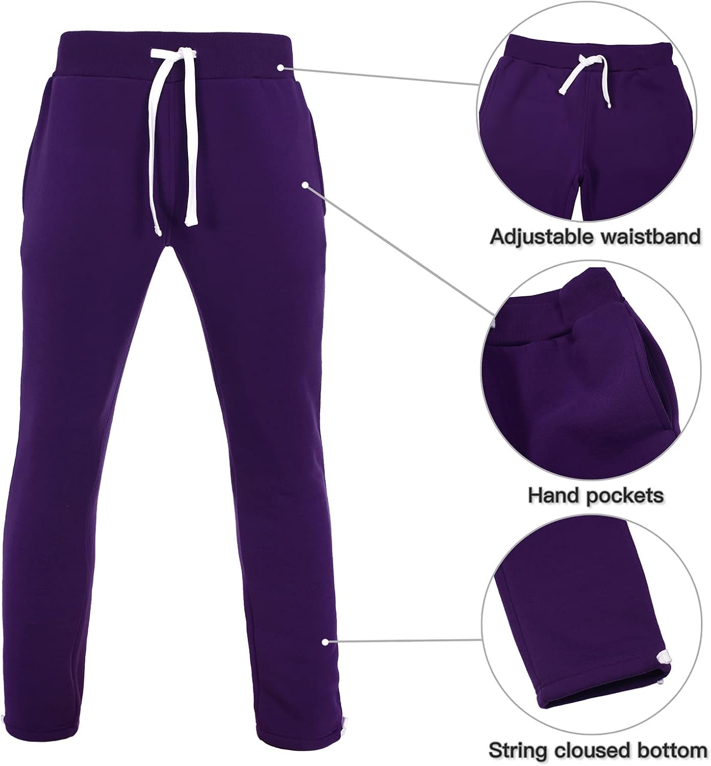 2 Piece Casual Sweat Jogging Suit Set Athletic Full Zip Hoodies