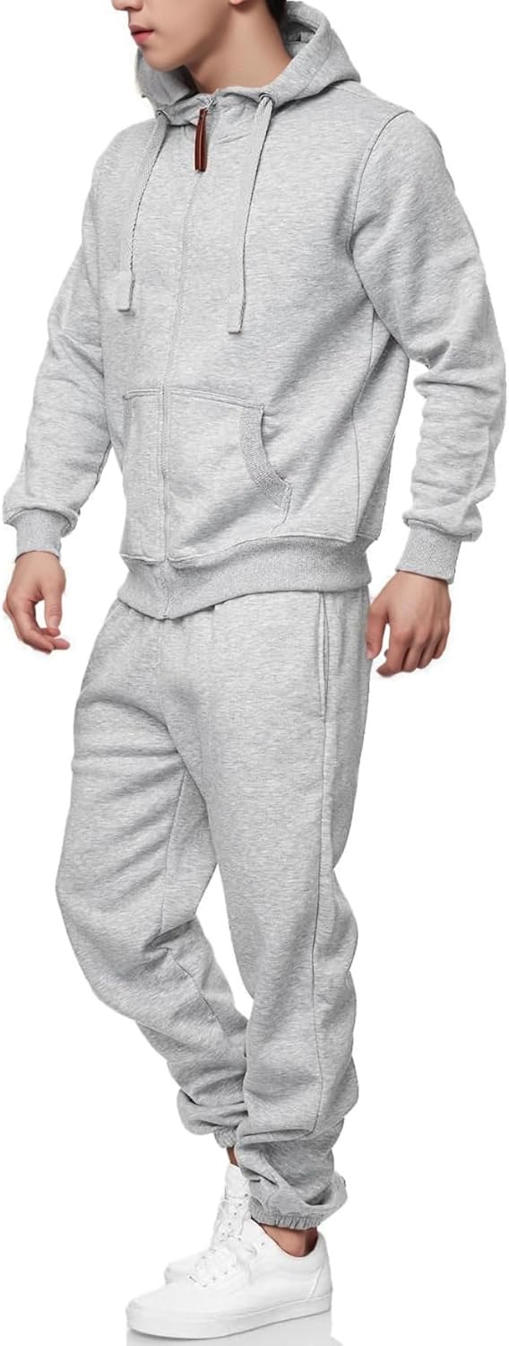 Hoodie Suit for Men 2 Piece Men's Jogging Tracksuit Set