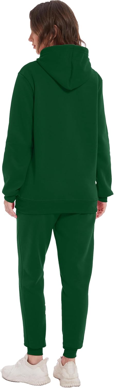 Hooded Sweatshirt 2 Pieces Set Casual Athletic Jogging Clothes