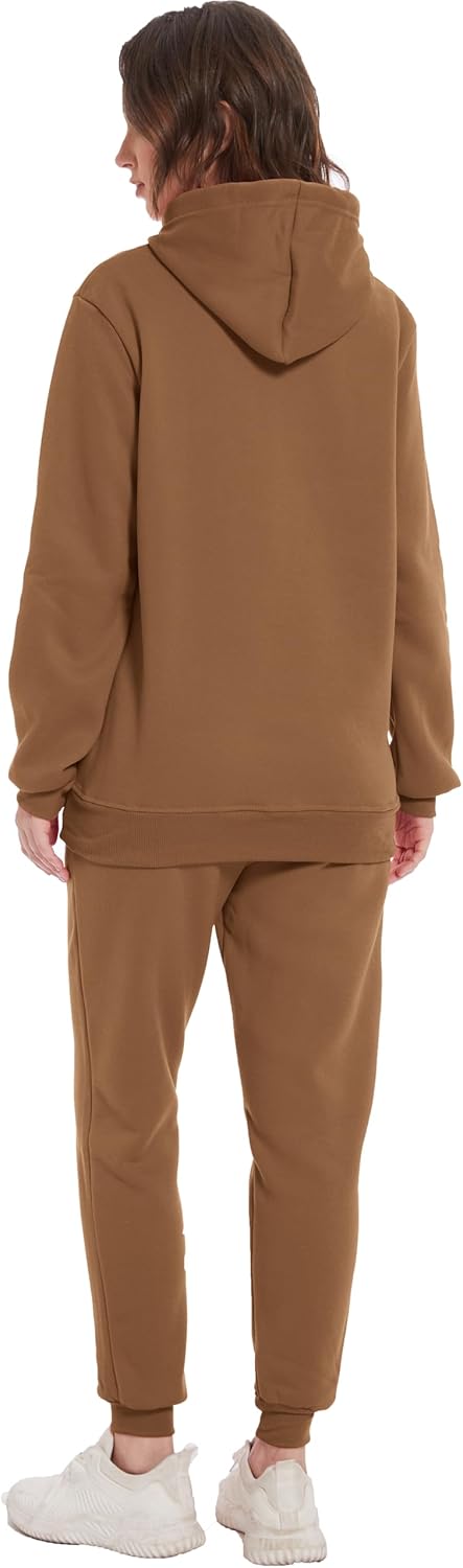 Hooded Sweatshirt 2 Pieces Set Casual Athletic Jogging Clothes