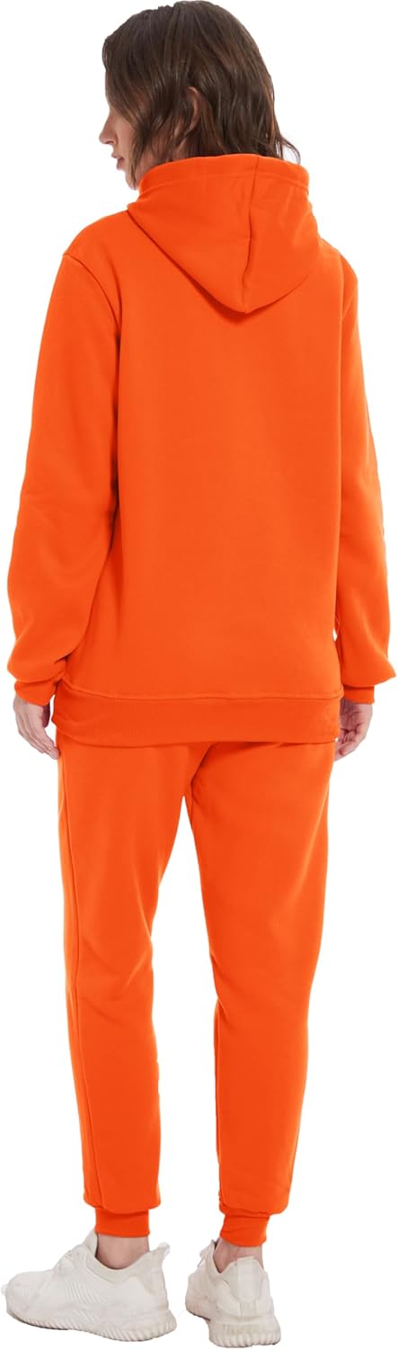 Hooded Sweatshirt 2 Pieces Set Casual Athletic Jogging Clothes