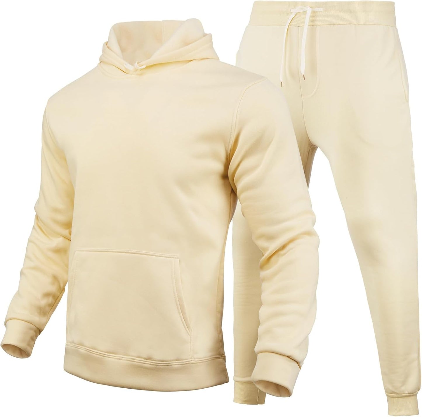 Hooded Sweatshirt 2 Pieces Set Casual Athletic Jogging Clothes