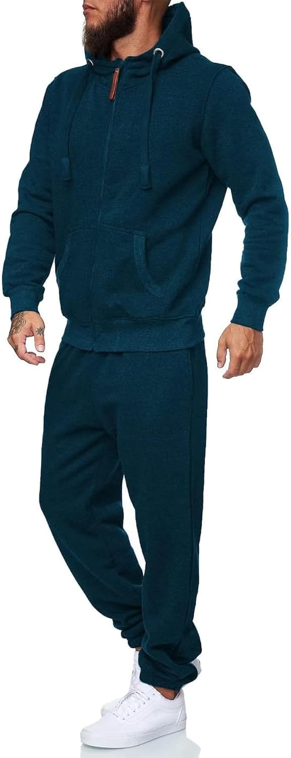Hoodie Suit for Men 2 Piece Men's Jogging Tracksuit Set