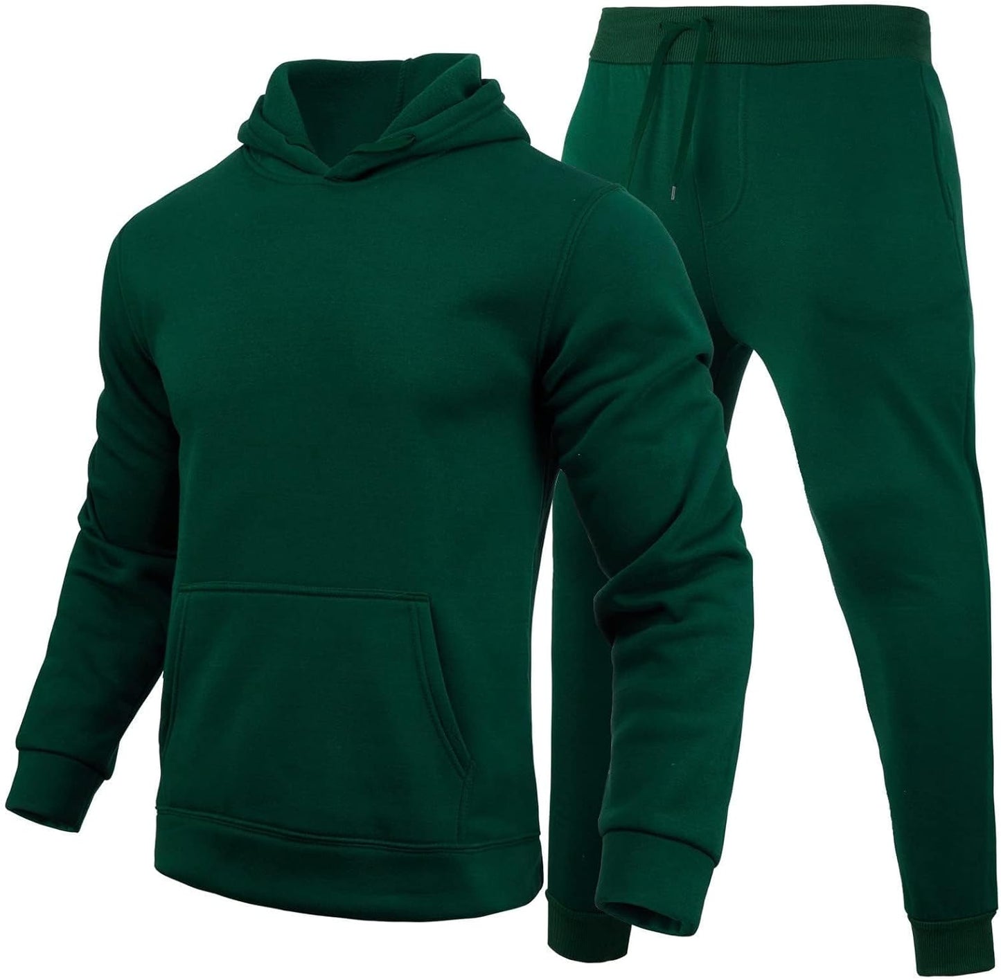 Hooded Sweatshirt 2 Pieces Set Casual Athletic Jogging Clothes