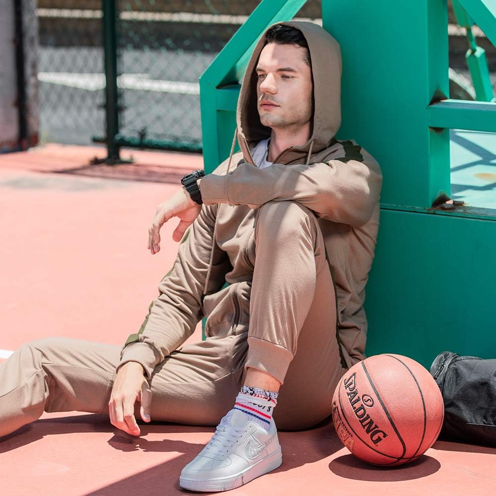 2 Piece Casual Tracksuits Camo Hoodie Jogging Sweatpants Suit