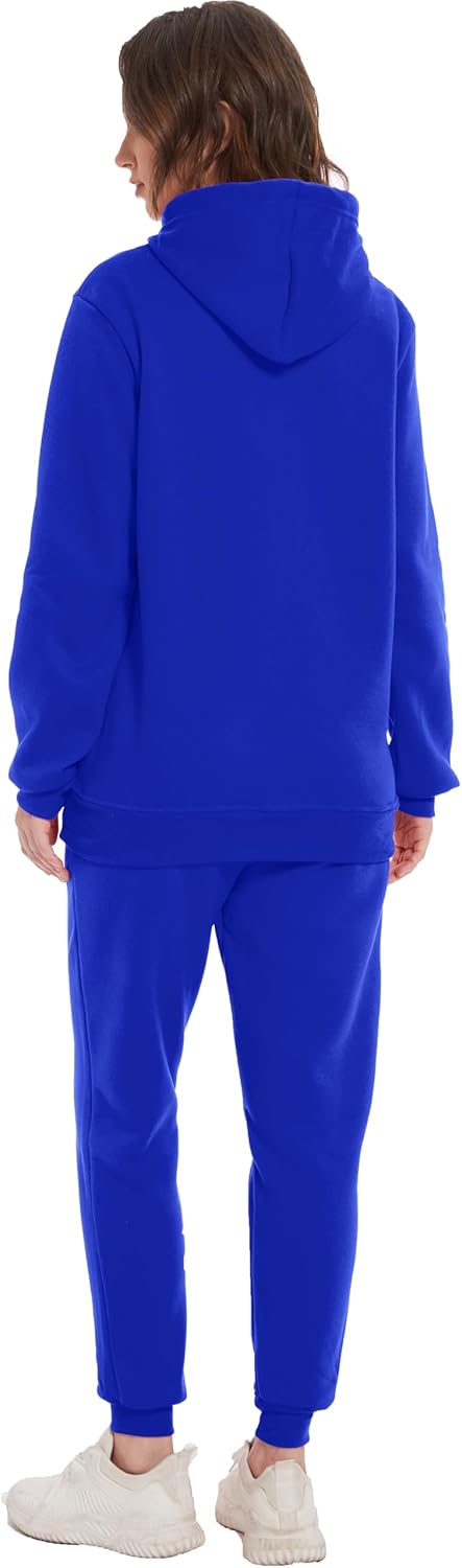 Hooded Sweatshirt 2 Pieces Set Casual Athletic Jogging Clothes