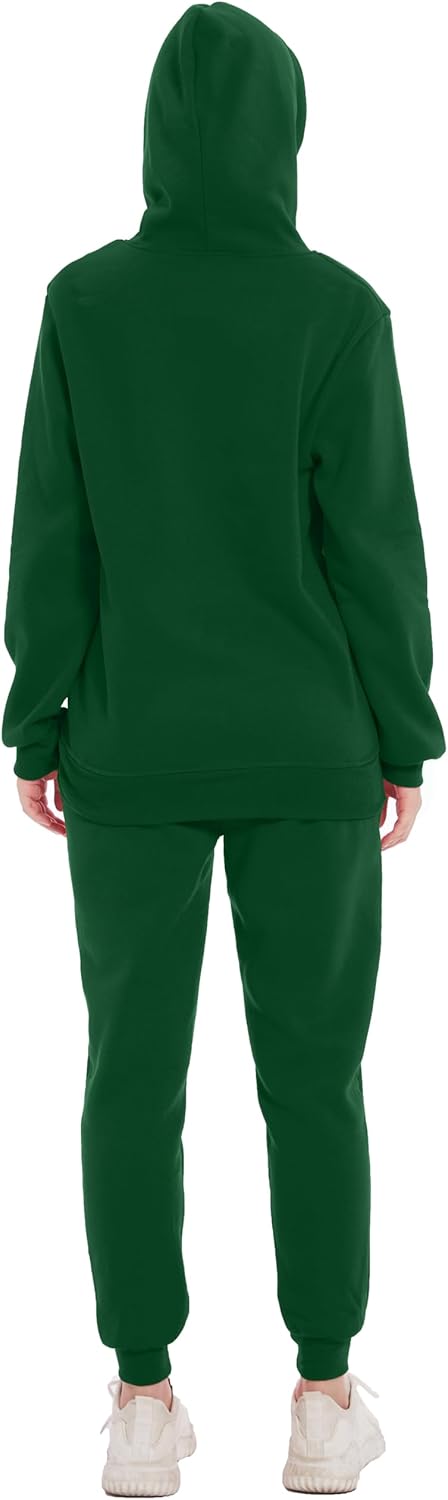 Hooded Sweatshirt 2 Pieces Set Casual Athletic Jogging Clothes