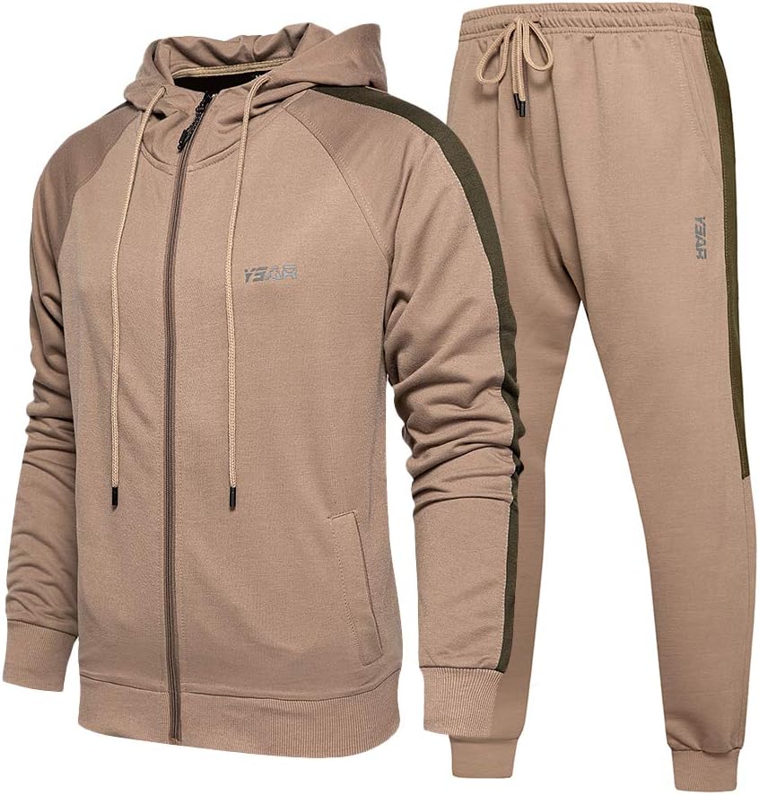 2 Piece Casual Tracksuits Camo Hoodie Jogging Sweatpants Suit