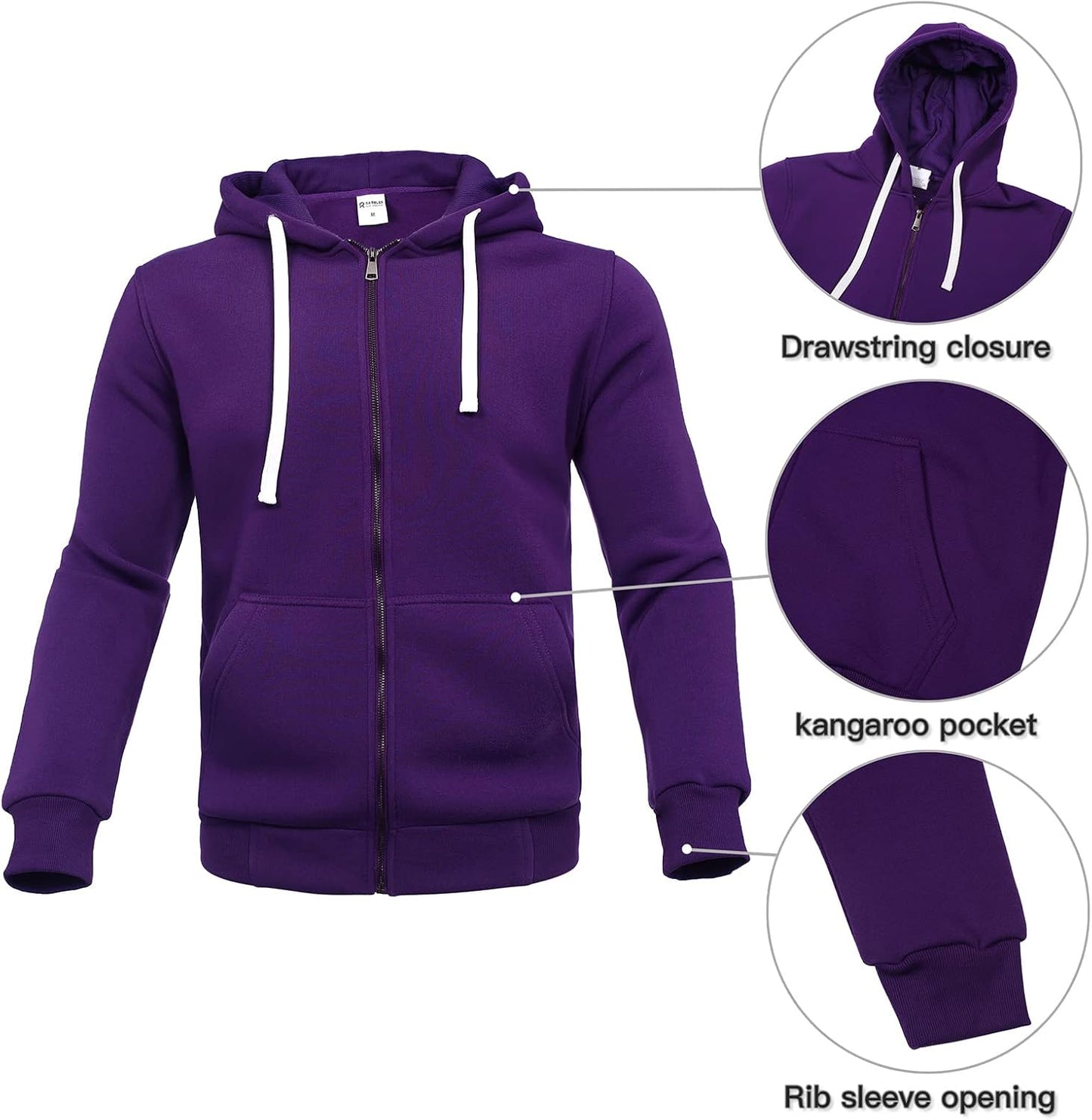 2 Piece Casual Sweat Jogging Suit Set Athletic Full Zip Hoodies