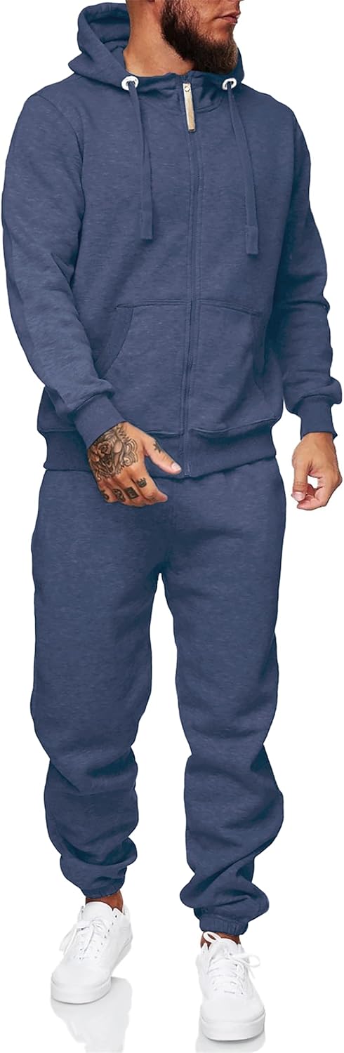Hoodie Suit for Men 2 Piece Men's Jogging Tracksuit Set