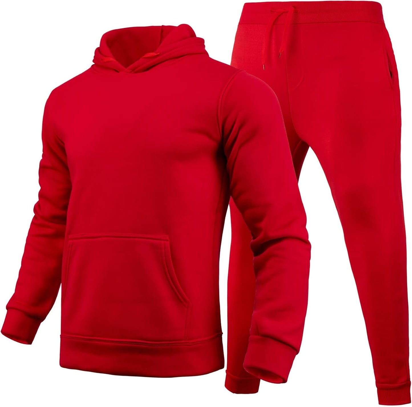 Hooded Sweatshirt 2 Pieces Set Casual Athletic Jogging Clothes