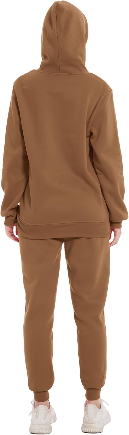 Hooded Sweatshirt 2 Pieces Set Casual Athletic Jogging Clothes
