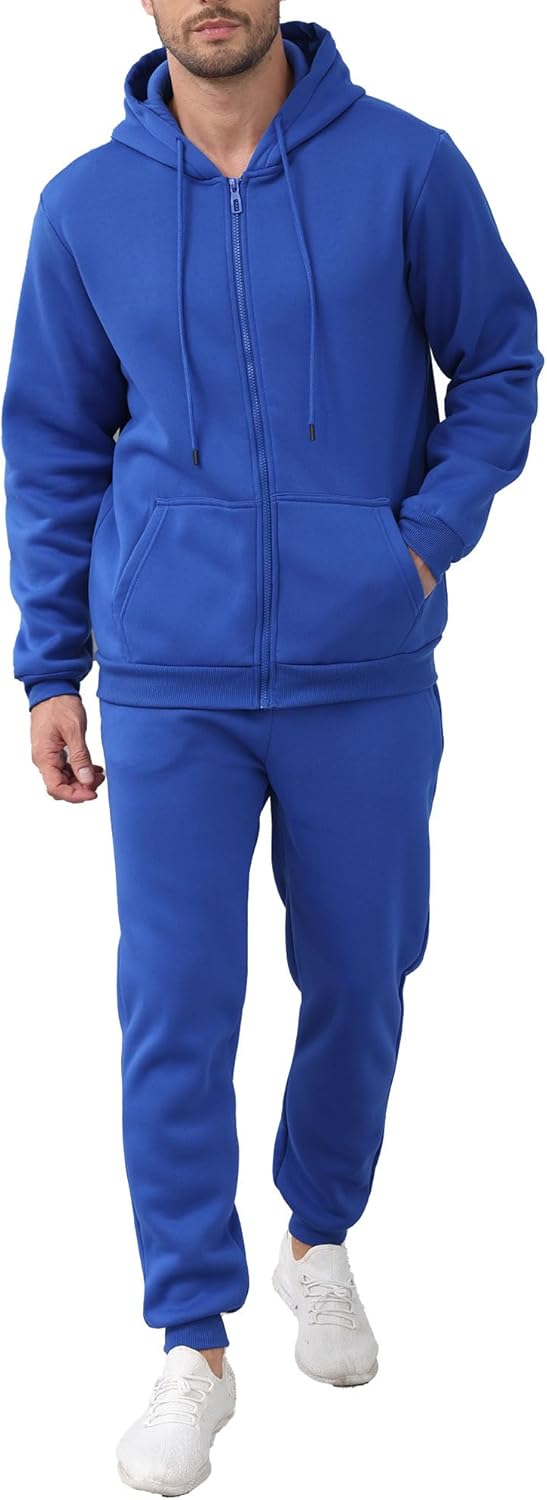 Men's Tracksuits 2 Piece sweatsuits Full Zip Hoodie Sweat suits