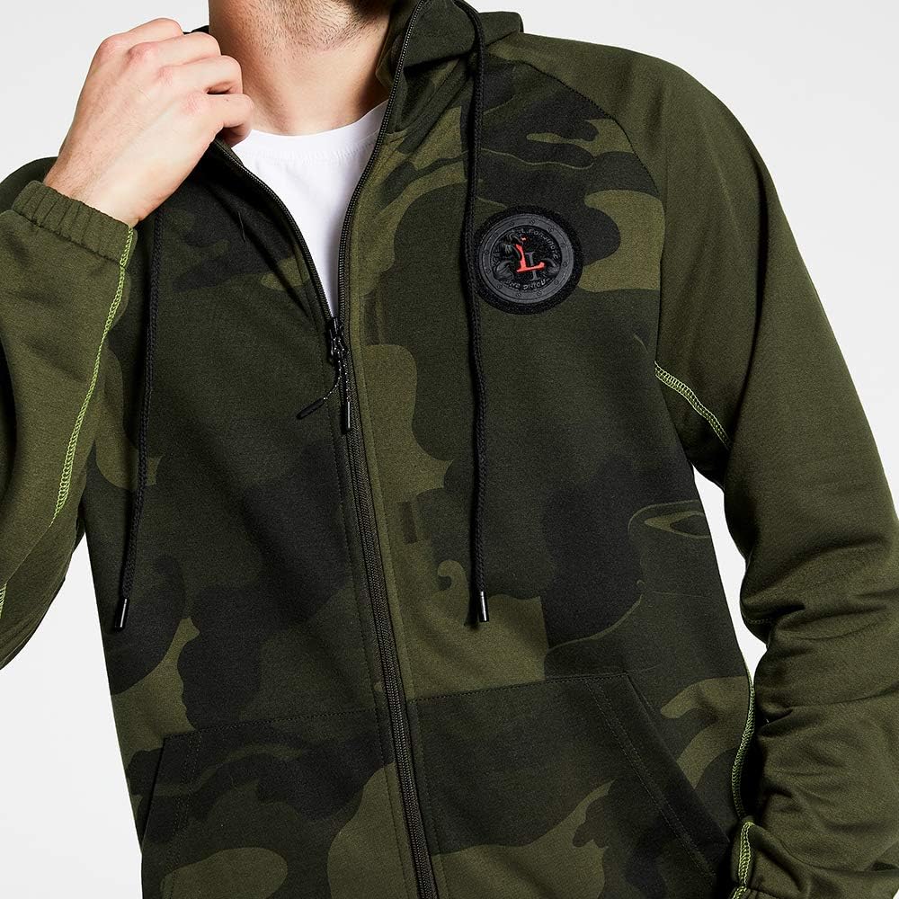 2 Piece Casual Tracksuits Camo Hoodie Jogging Sweatpants Suit