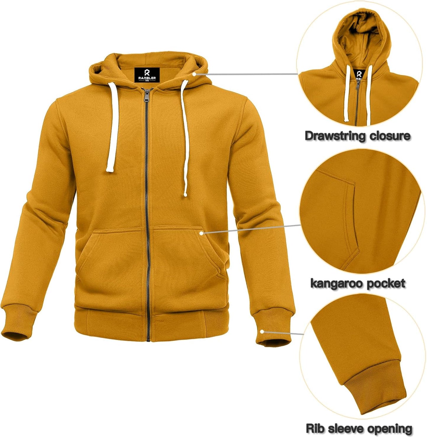 2 Piece Casual Sweat Jogging Suit Set Athletic Full Zip Hoodies