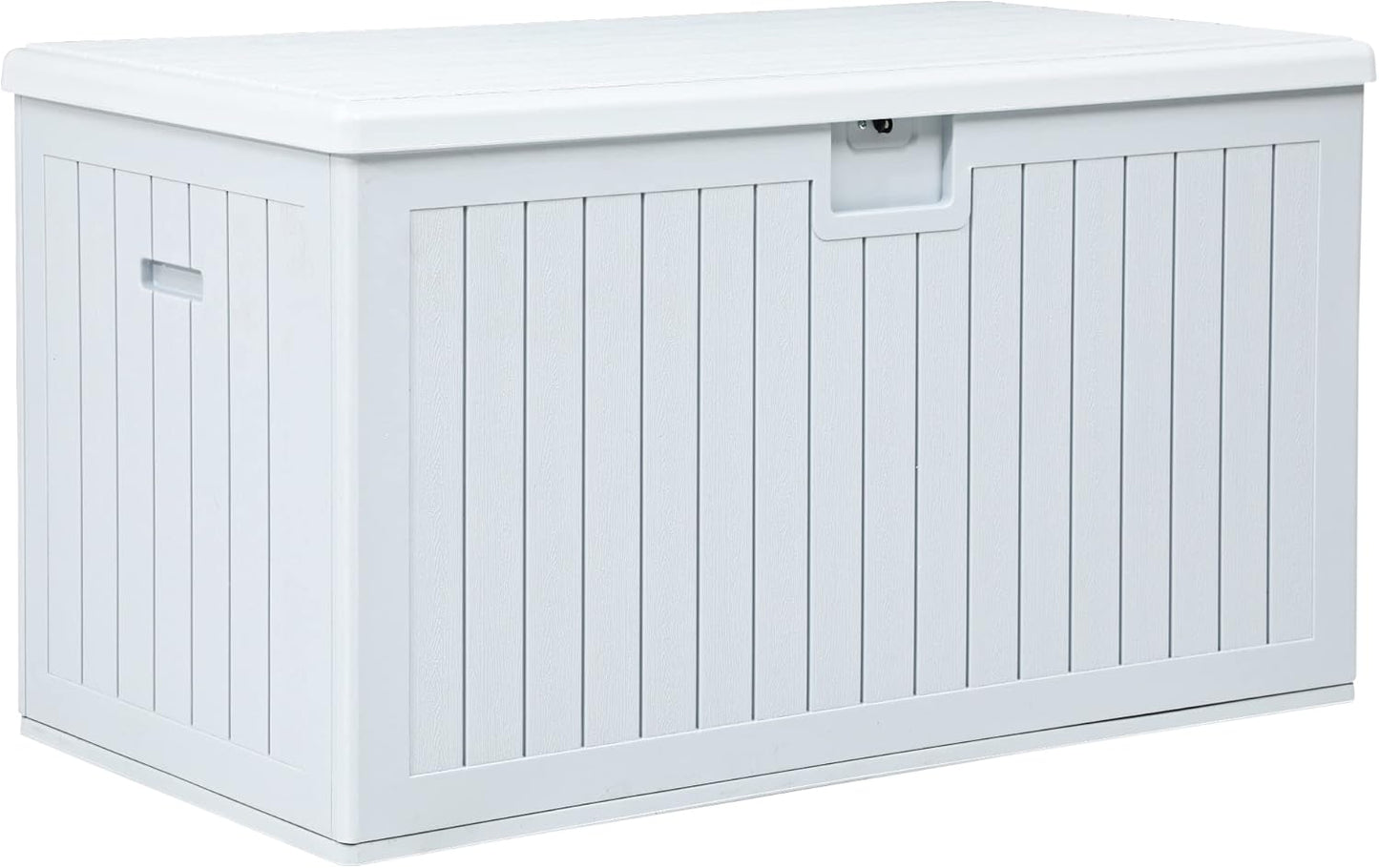 260 Gallon XXL Deck Box Outdoor Resin Lockable Water Resistant Storage Brown