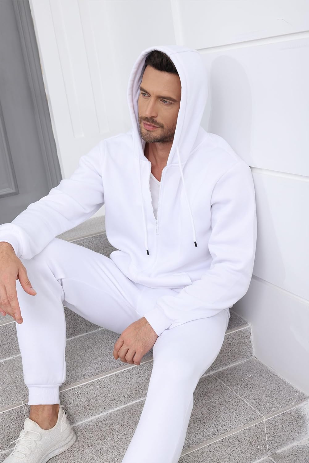 Men's Tracksuits 2 Piece sweatsuits Full Zip Hoodie Sweat suits