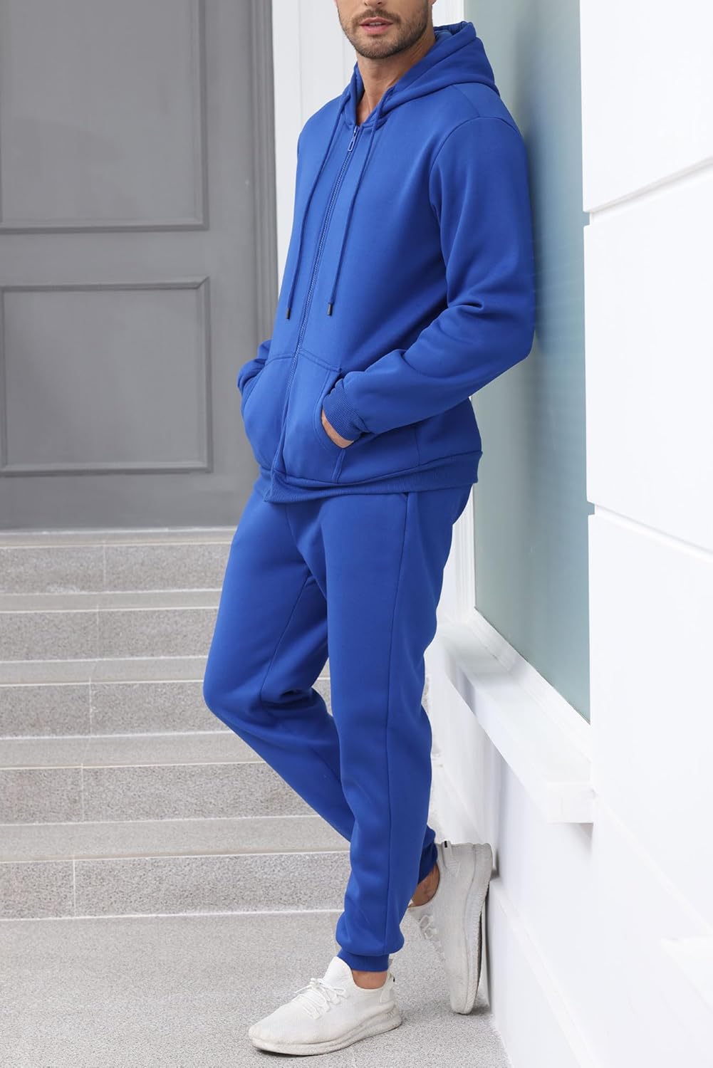 Men's Tracksuits 2 Piece sweatsuits Full Zip Hoodie Sweat suits