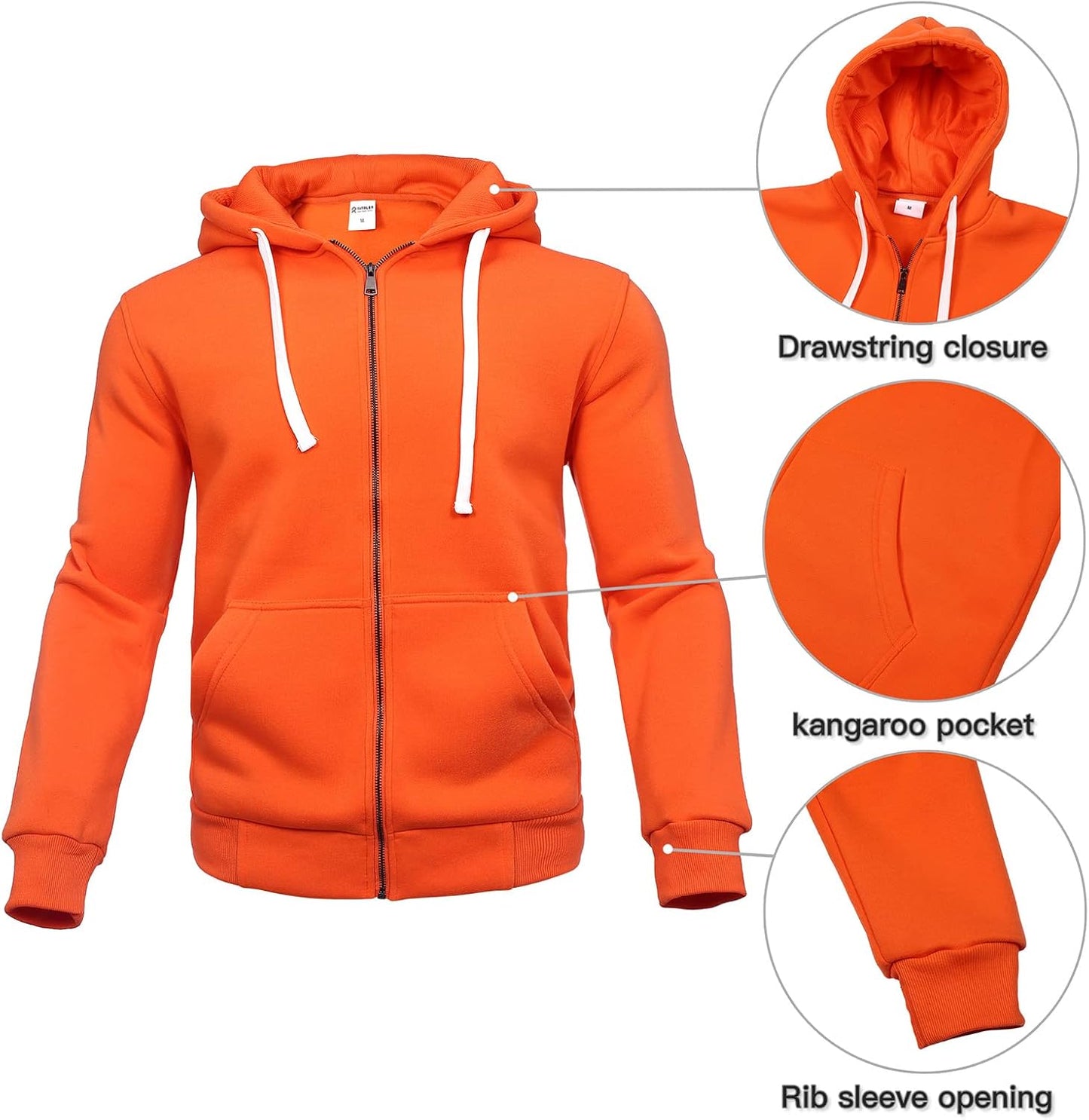 2 Piece Casual Sweat Jogging Suit Set Athletic Full Zip Hoodies