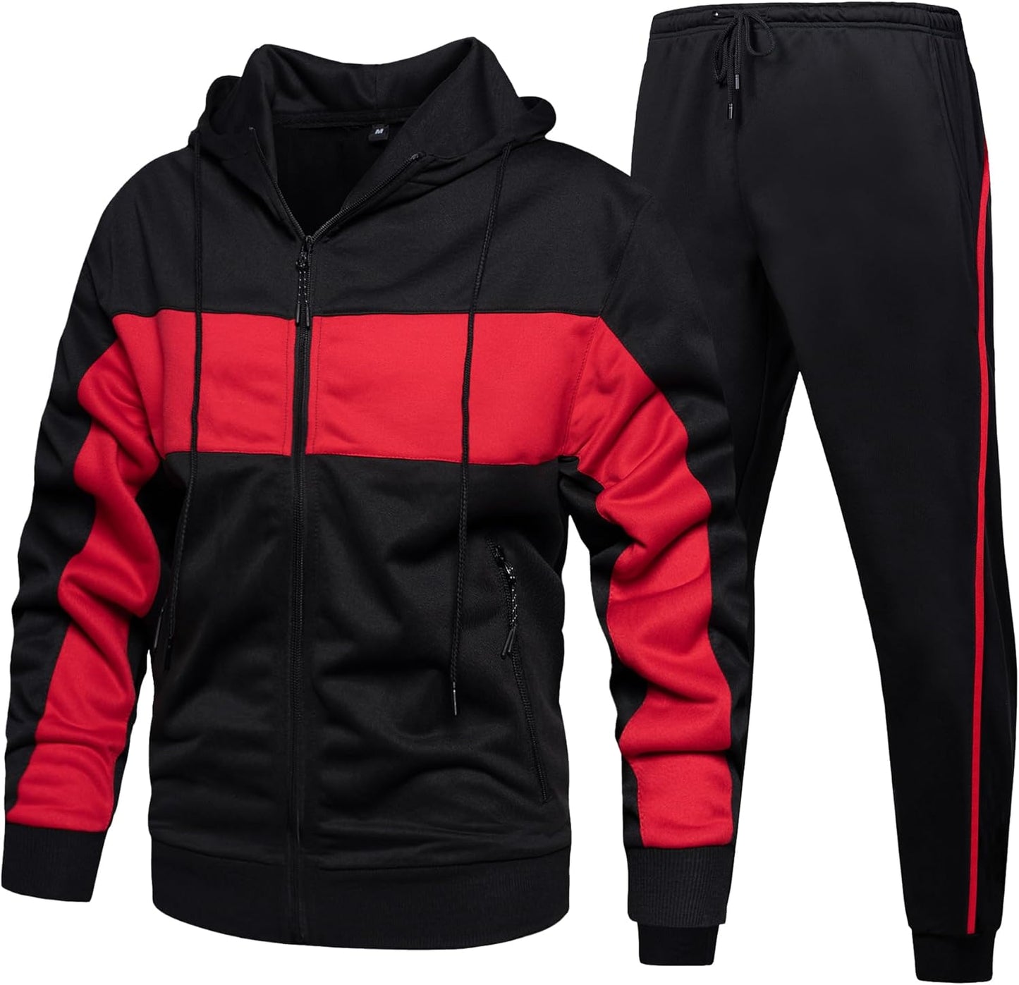 Men's Hooded Athletic Tracksuit Sweatsuits