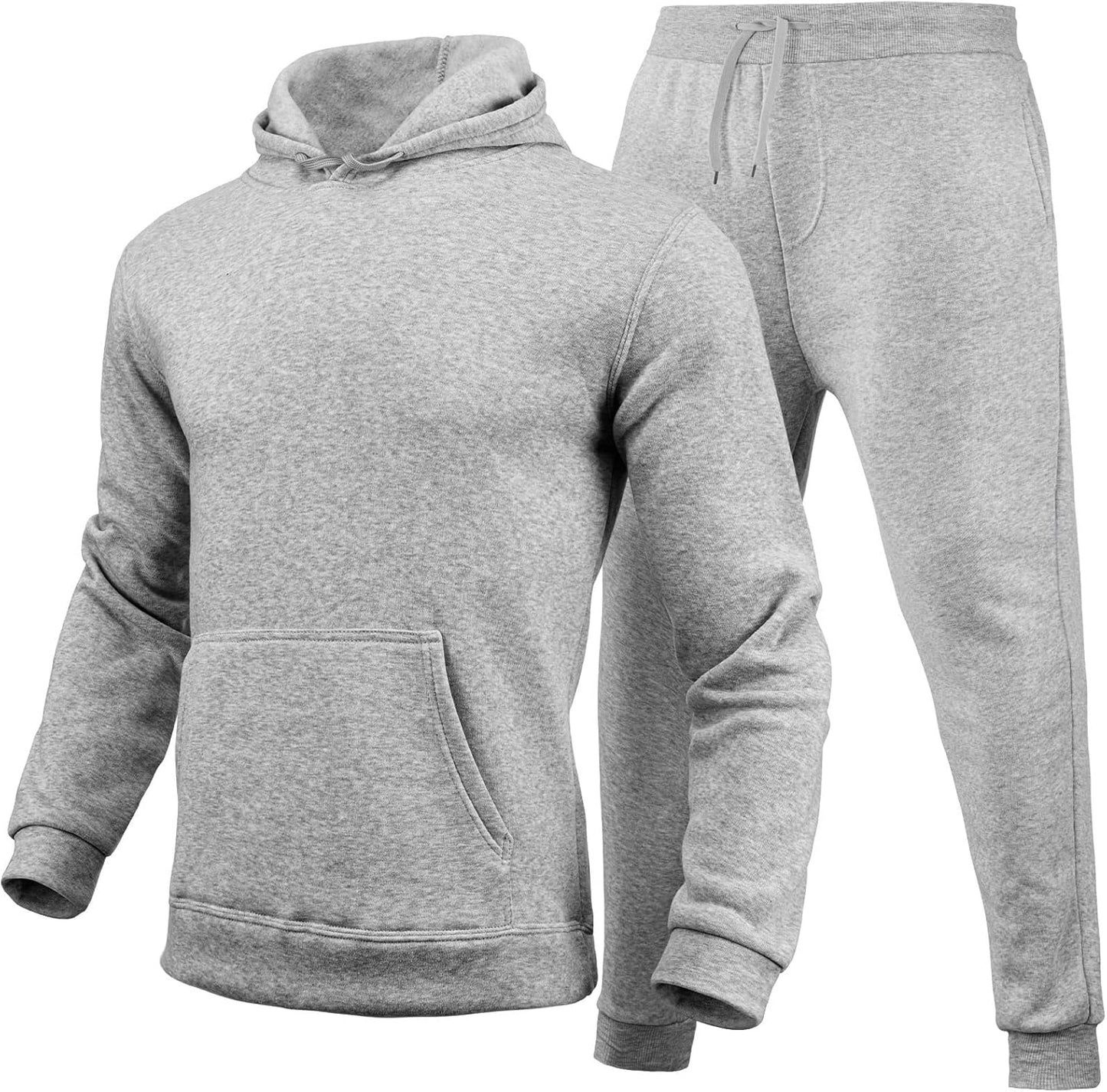Hooded Sweatshirt 2 Pieces Set Casual Athletic Jogging Clothes