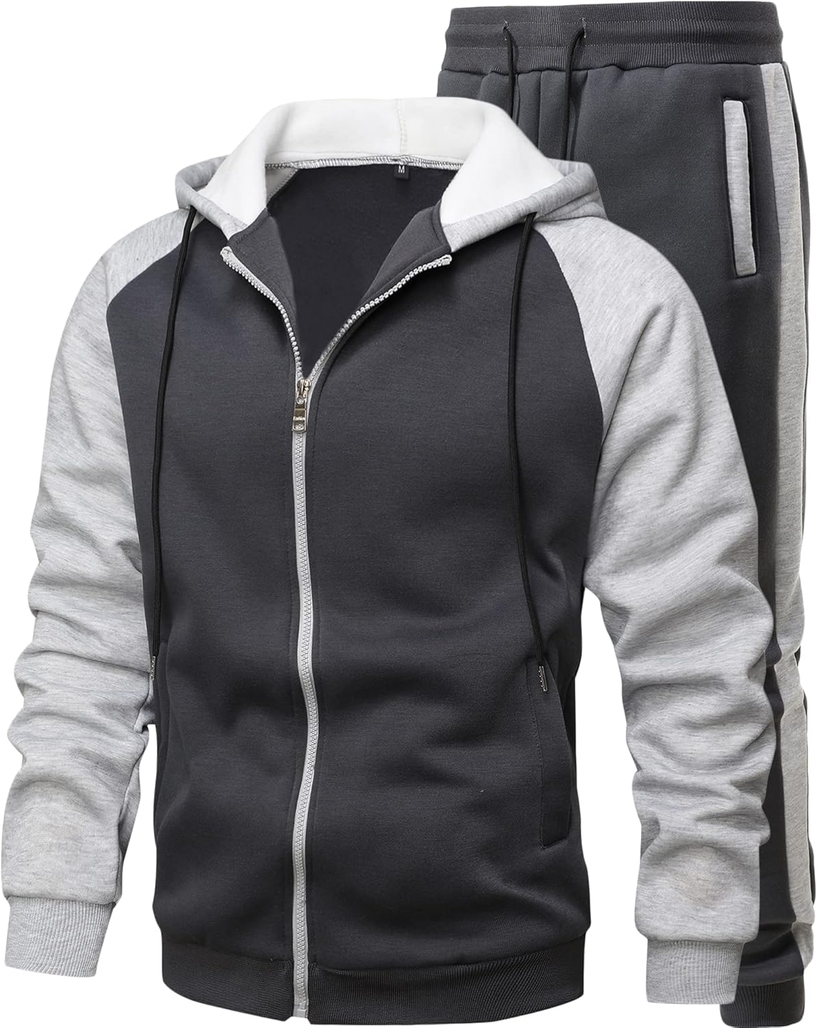 Men's 2 Pieces Tracksuits Drawstring Waistband Sweatsuit
