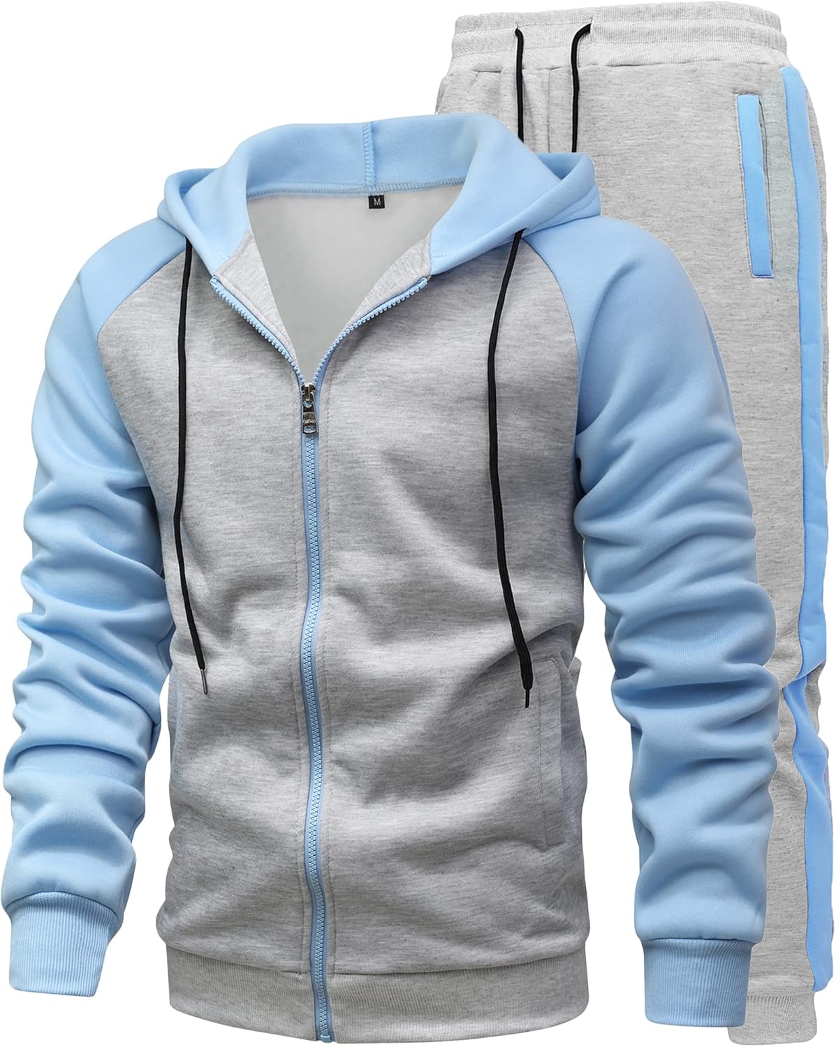 Men's 2 Pieces Tracksuits Drawstring Waistband Sweatsuit
