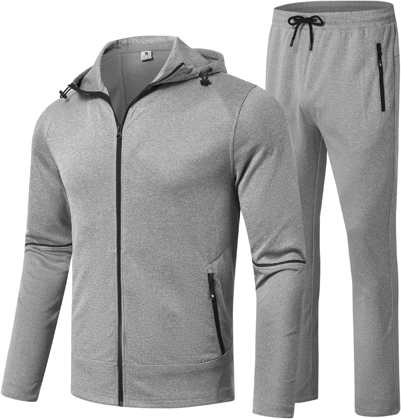 Men's Tracksuits Set Full Zip Jacket Hoodie Sweatsuit