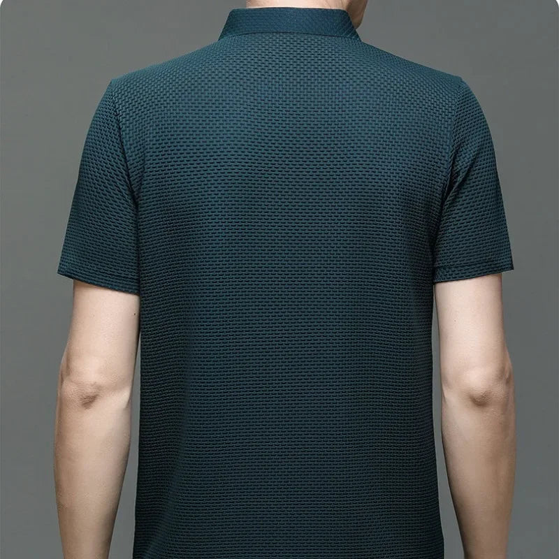 Silk Knitted Polo Shirt