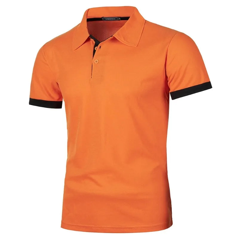 New Solid Color Polo Shirt