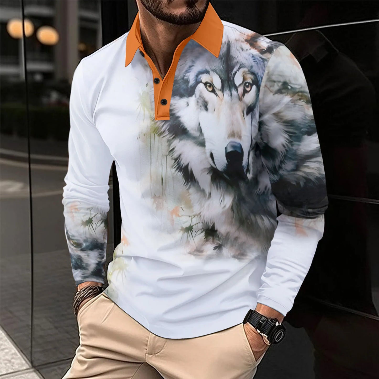 Trendy Short Sleeve Polo Shirt