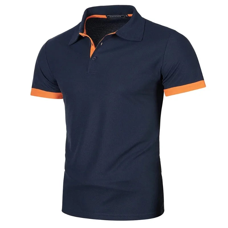 New Solid Color Polo Shirt