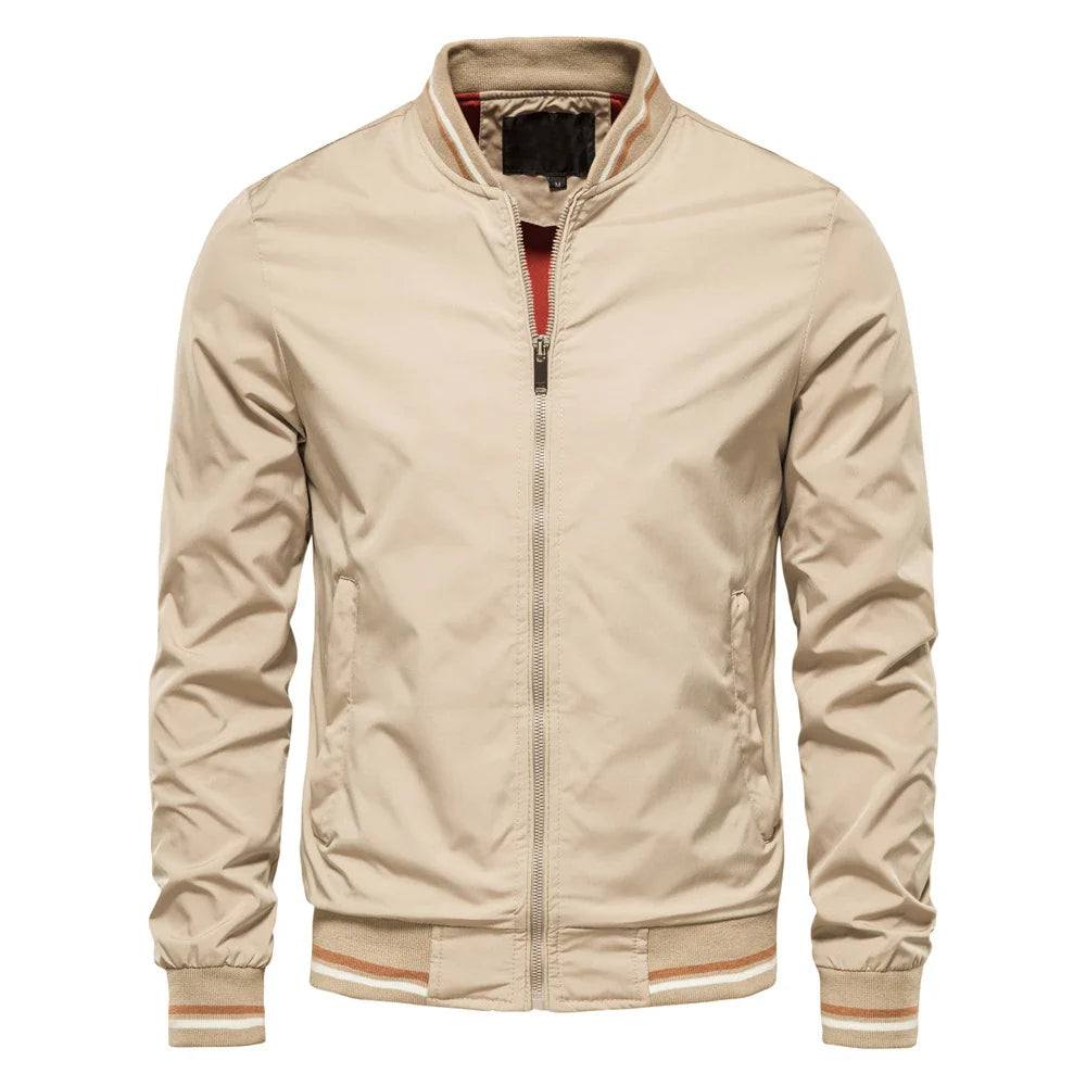 Men's Baseball Bomber Jacket Outerwear Coat