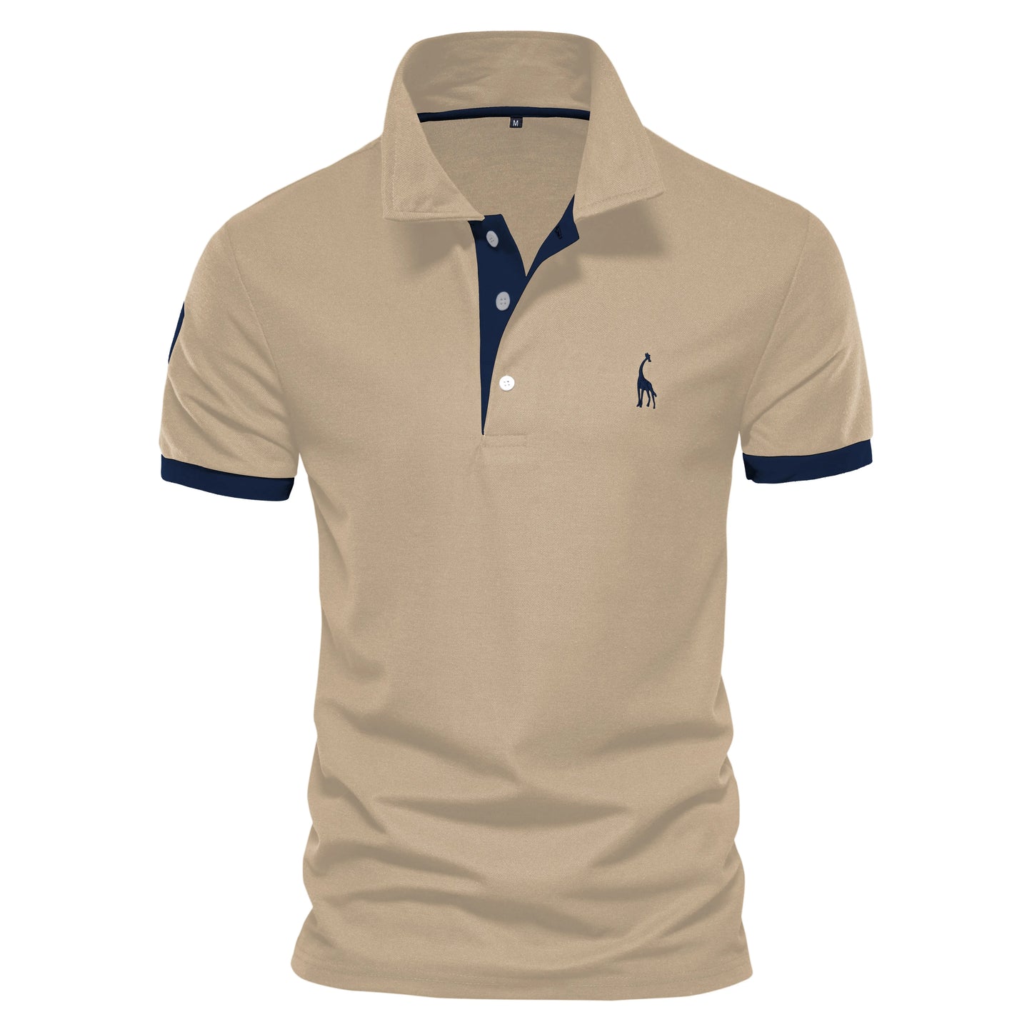Cotton Polo Shirts for Men Casual Solid Color Slim Fit