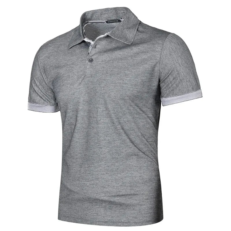 New Solid Color Polo Shirt