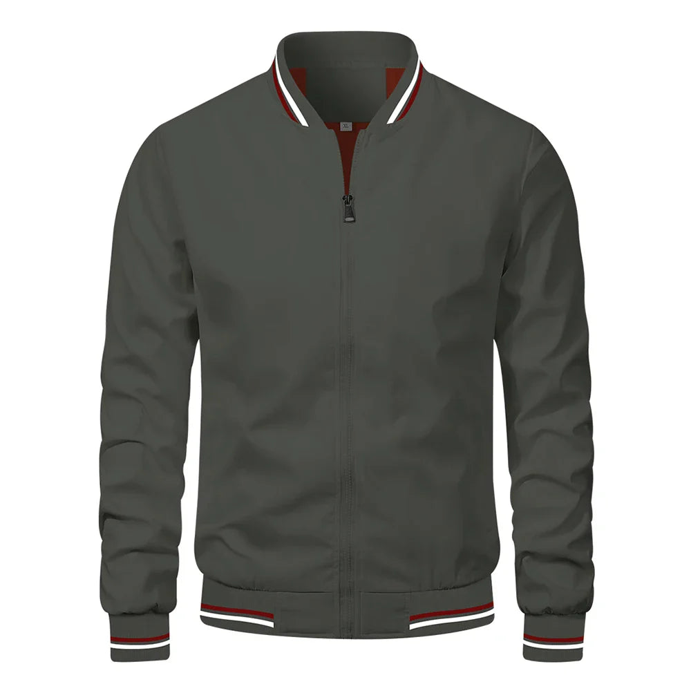 Men's Baseball Bomber Jacket Outerwear Coat