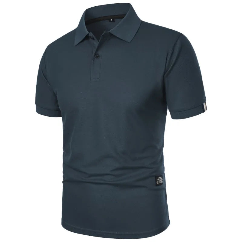New Solid Color Polo Shirt