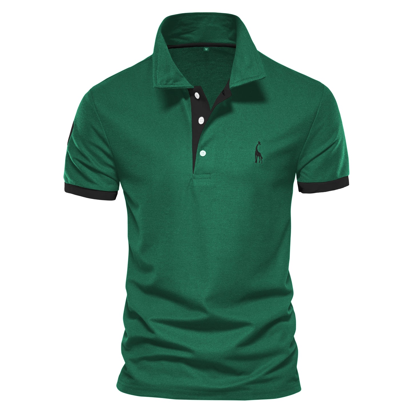 Cotton Polo Shirts for Men Casual Solid Color Slim Fit