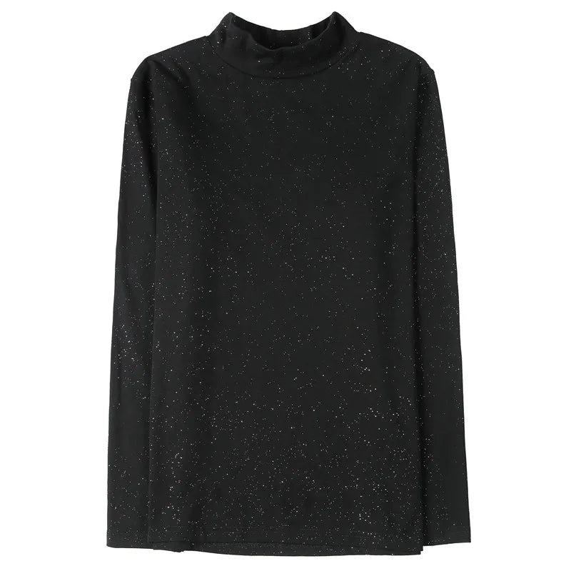 Turtleneck T-Shirt Men Long Sleeve T Shirts