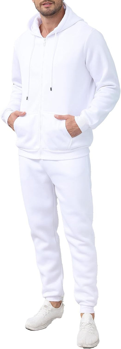 Men's Tracksuits 2 Piece sweatsuits Full Zip Hoodie Sweat suits