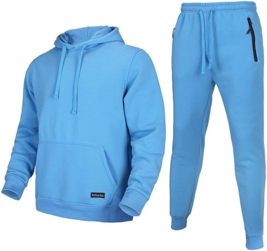 Men's Tracksuit 2 Piece Athletic Hoodies Sport Jogging Suits With Pockets